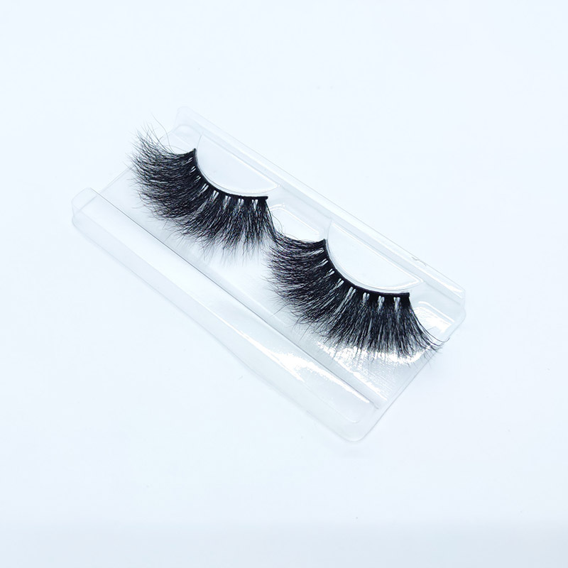 100% Mink Ögonfransar Lösögonfransar 25MM Fluffiga Dramatiska Faux Mink Fransar