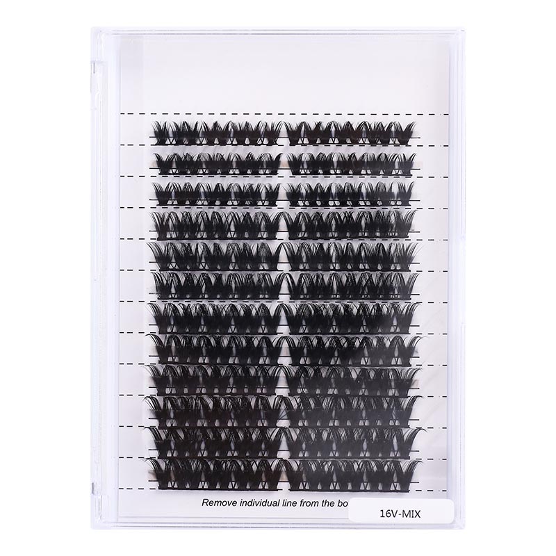 16V individuella DIY Single Lashes Cluster Extensions