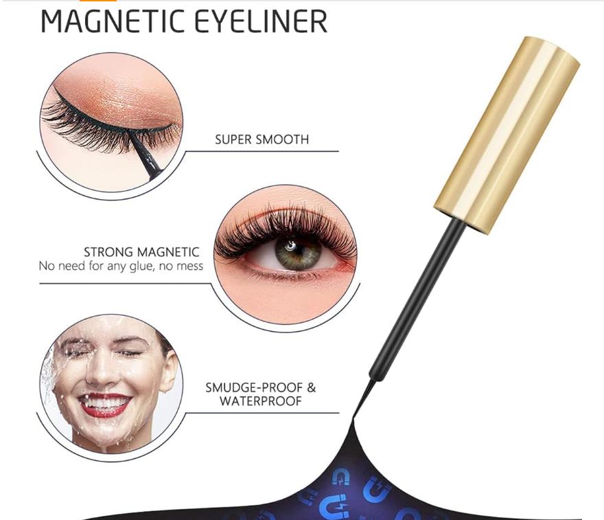 Uppnå enkelt vackra fransar med magnetisk eyeliner och fransar