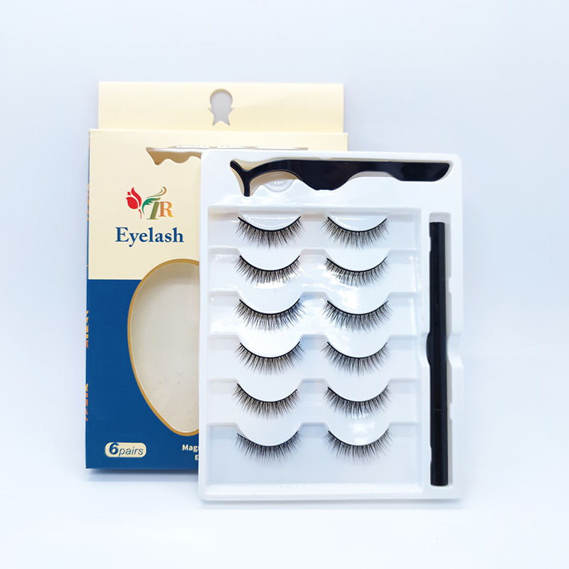 5D False Mink Lashes Sidenögonfransar Mjuk Dramatisk Naturlig Look 1 Par