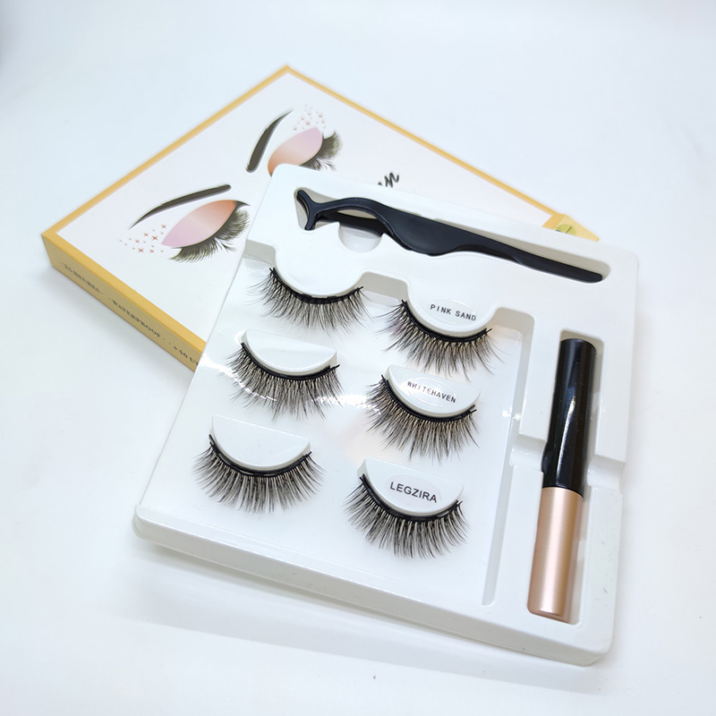 5D magnetiska fransar med eyeliner-kit