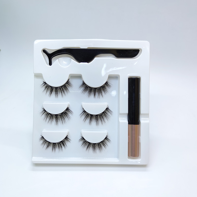 6D Natural Look Handgjorda Faux ögonfransar