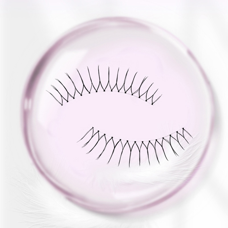 Clear Band Anime Lashes 4 Par Pack