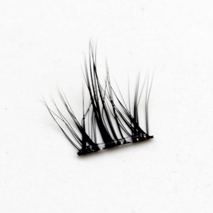 D Curl Fluffy Eyelash Clusters Förlimmade klusterfransar