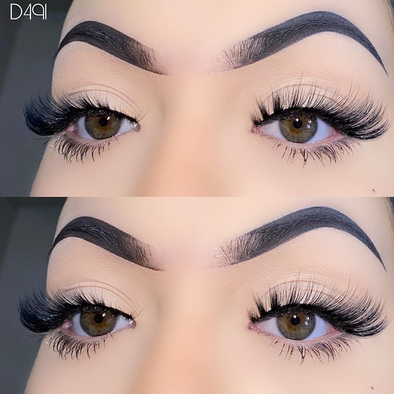 Natural Look L Curl Mink Fluffy Cat Eye Fransar