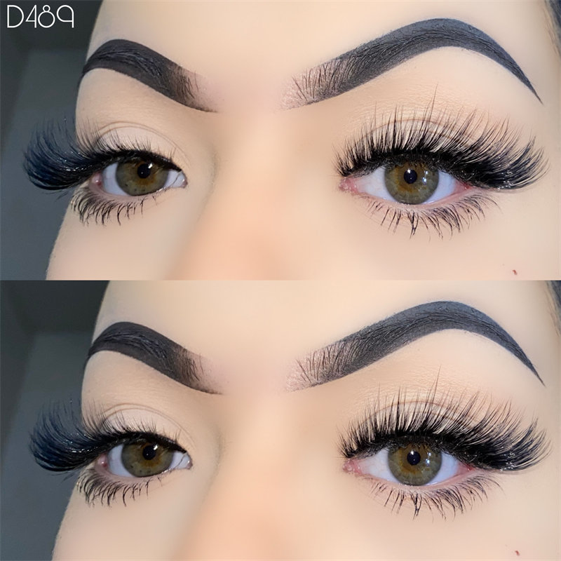 3D Volym Cat-eye Lashes Strip falska ögonfransar