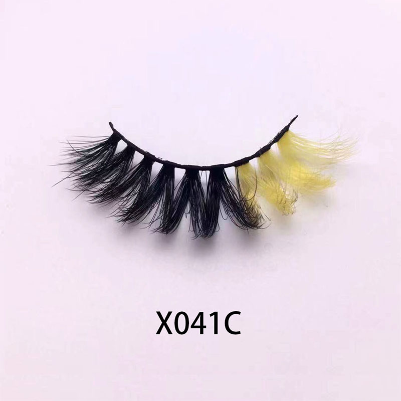 Dramatiska faux mink fransar